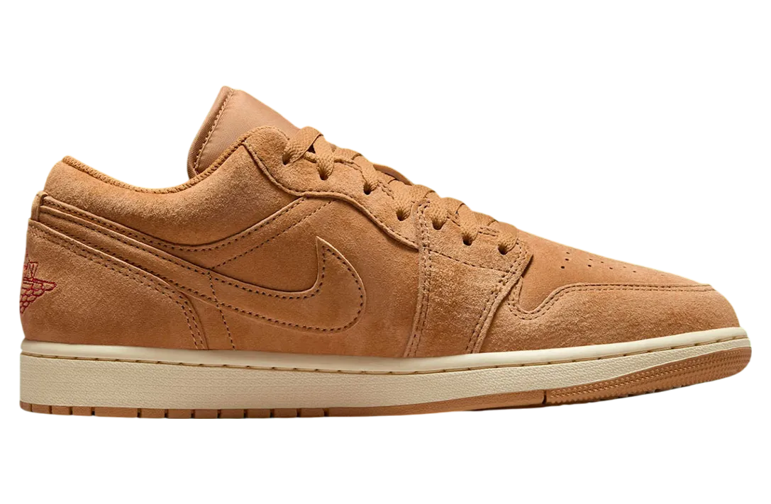 air jordan 1 low wmns flax varsity red 0