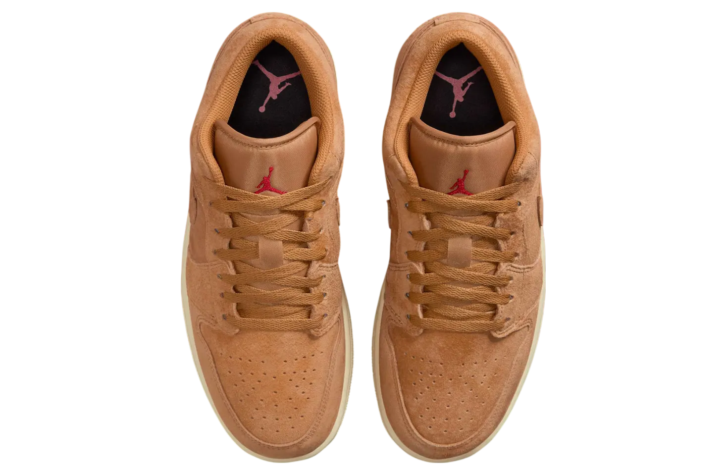 air jordan 1 low wmns flax varsity red 1