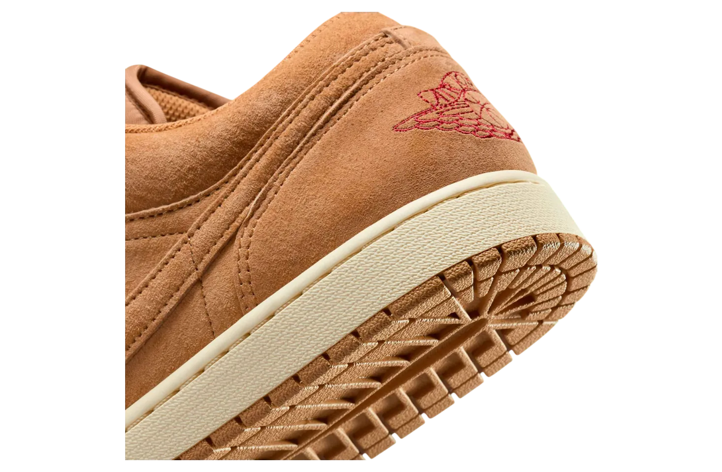 air jordan 1 low wmns flax varsity red 5