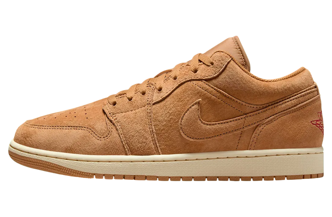 air jordan 1 low wmns flax varsity red