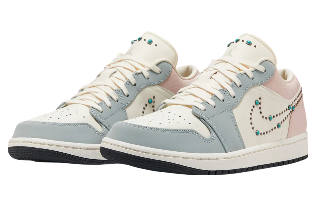 air jordan 1 low wmns ivory turquoise 0