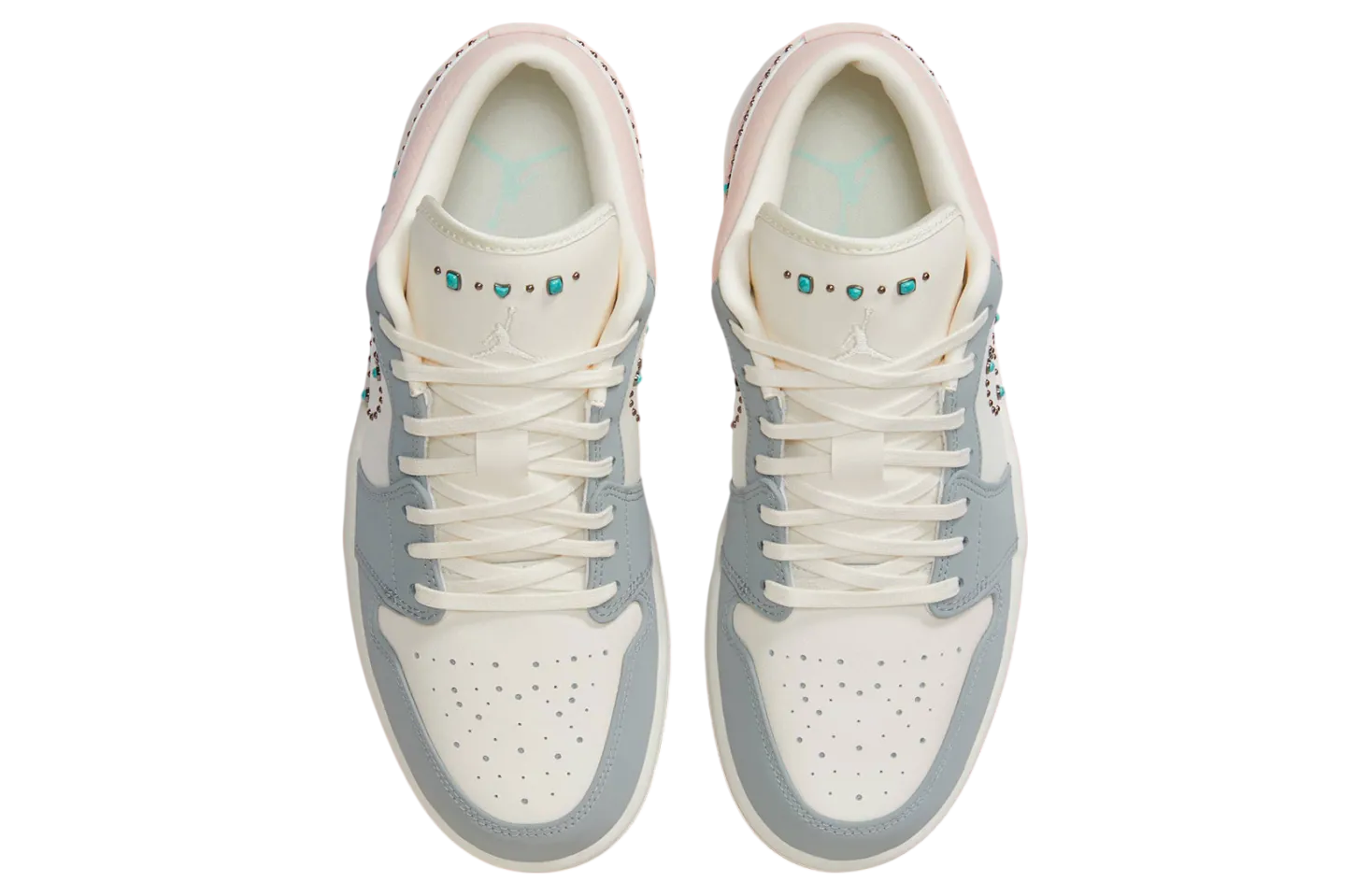 air jordan 1 low wmns ivory turquoise 2