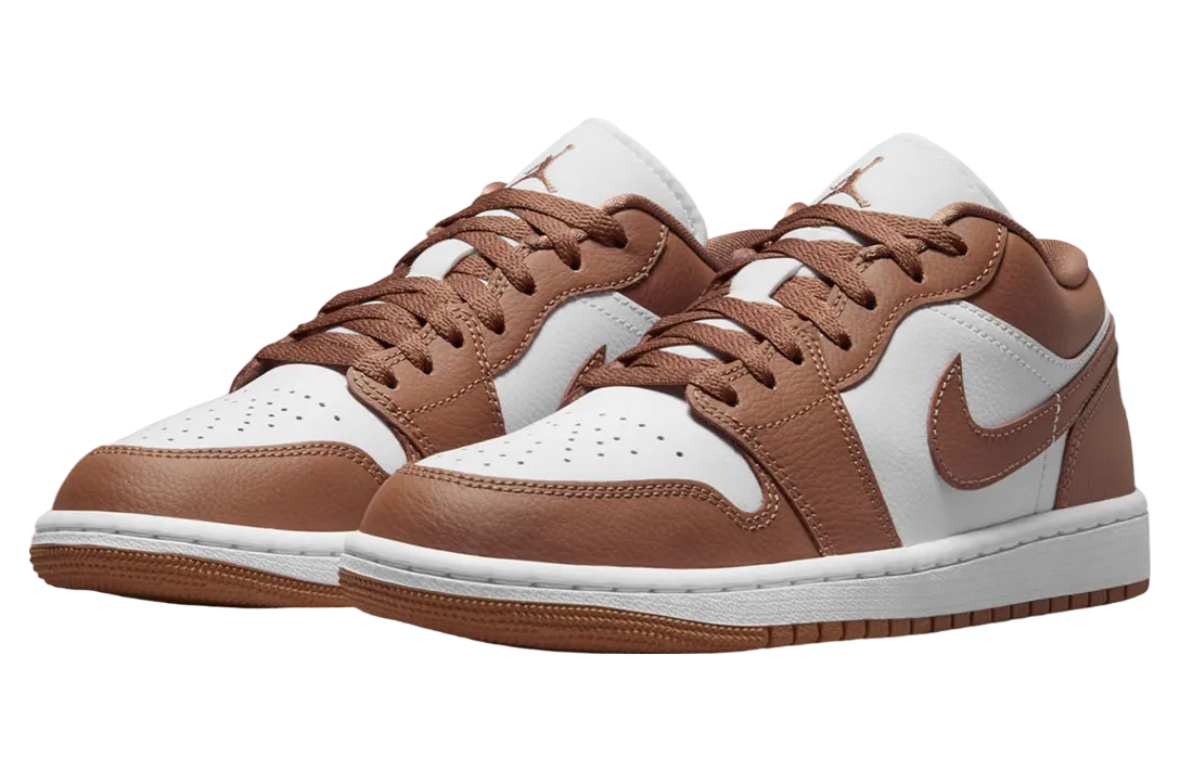 air jordan 1 low wmns white archaeo brown 0