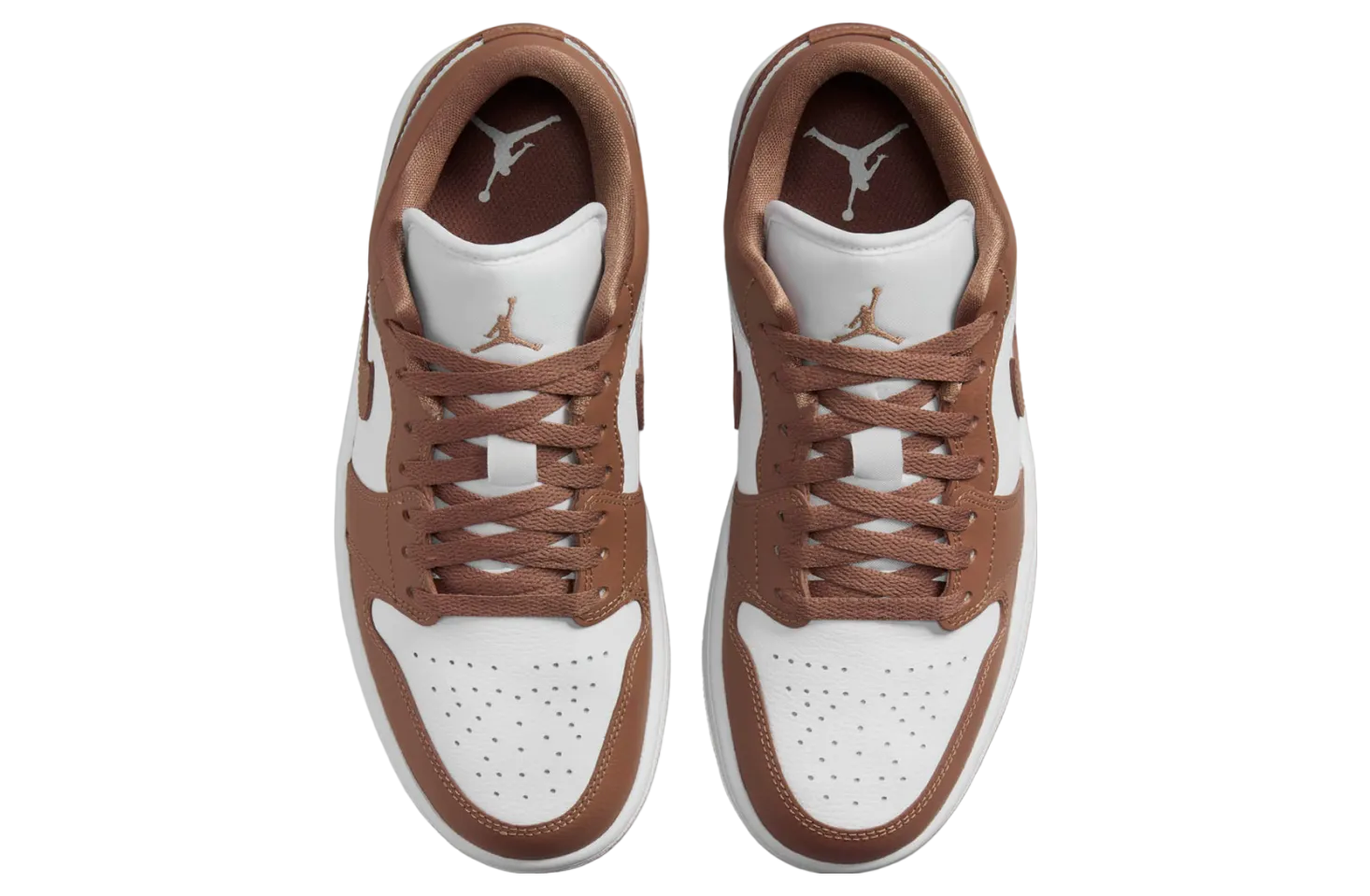air jordan 1 low wmns white archaeo brown 2
