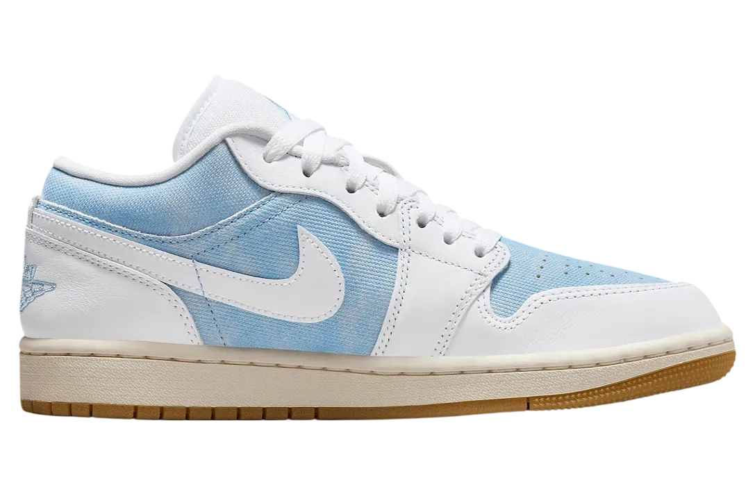 air jordan 1 low wmns worn blue white 1