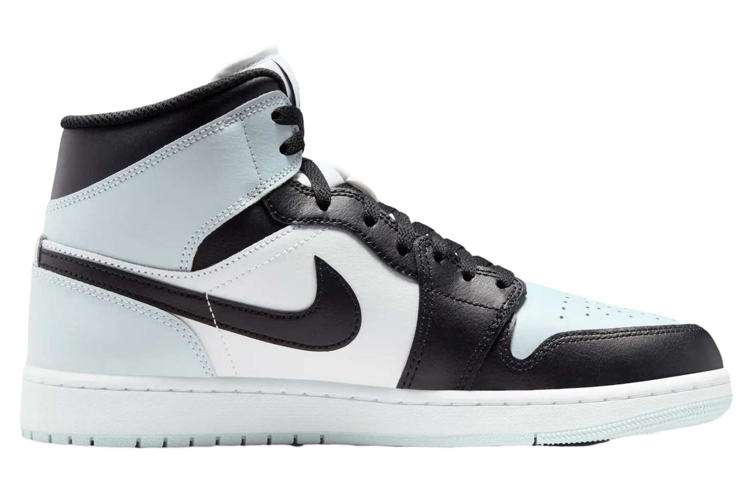 air jordan 1 mid black aura 0