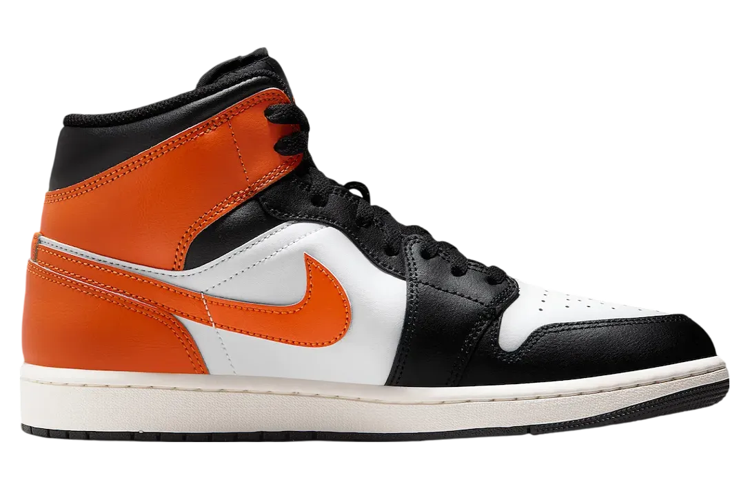 air jordan 1 mid black toe orange 1