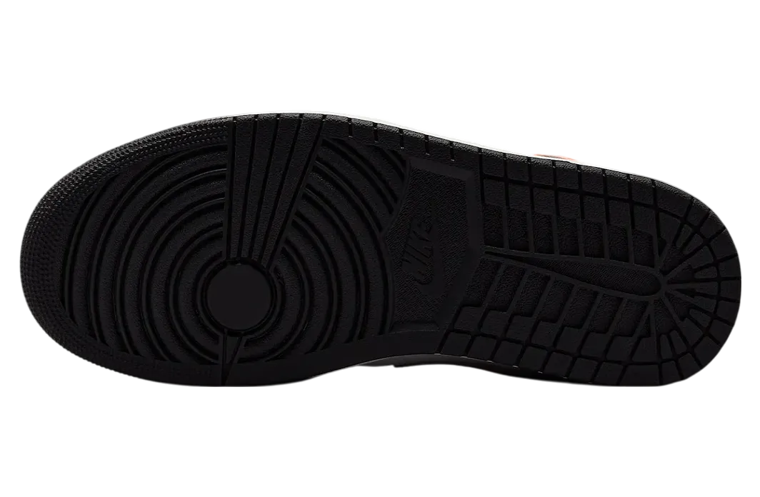 air jordan 1 mid black toe orange 4