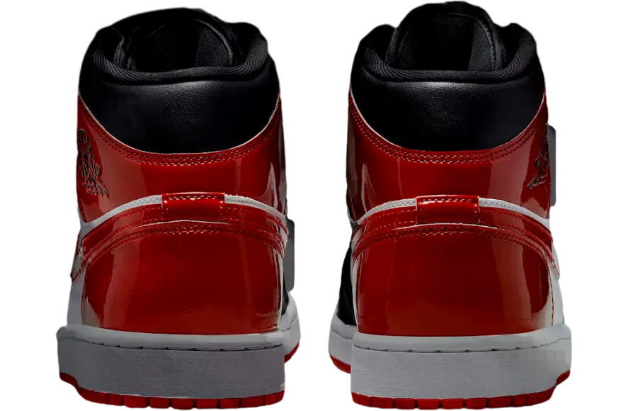 air jordan 1 mid black varsity red 3