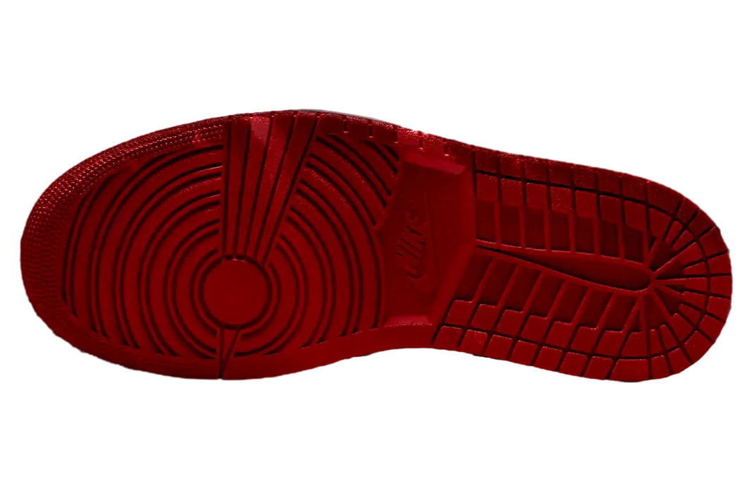 air jordan 1 mid black varsity red 4