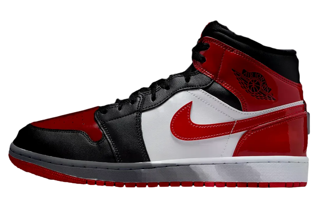 air jordan 1 mid black varsity red