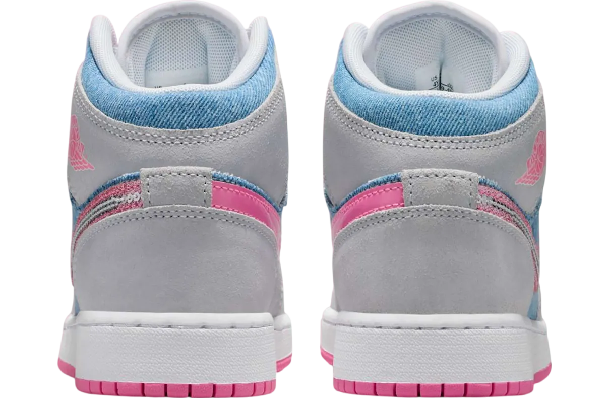 air jordan 1 mid gs cobalt bliss white 3