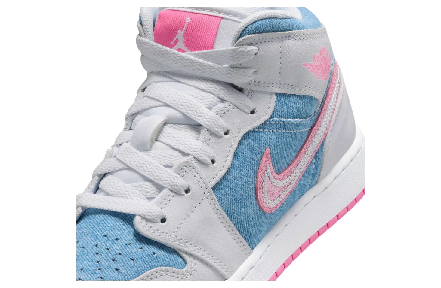 air jordan 1 mid gs cobalt bliss white 4