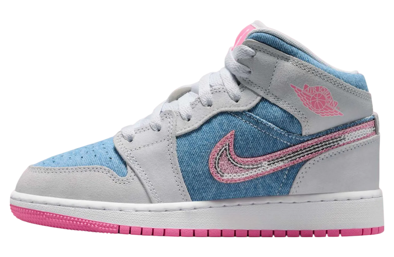 air jordan 1 mid gs cobalt bliss white