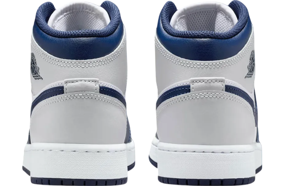 air jordan 1 mid gs light smoke grey obsidian 2