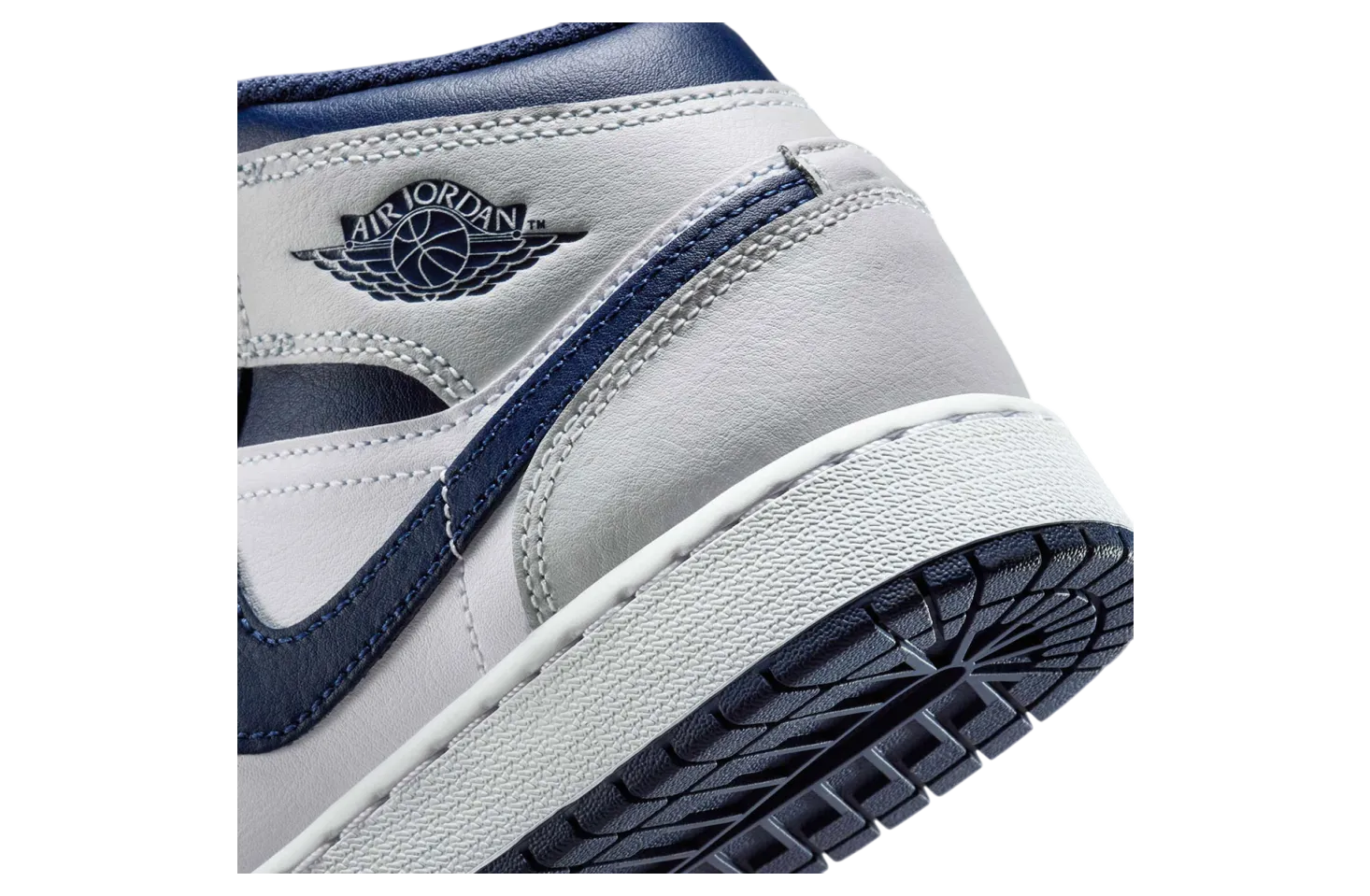air jordan 1 mid gs light smoke grey obsidian 5