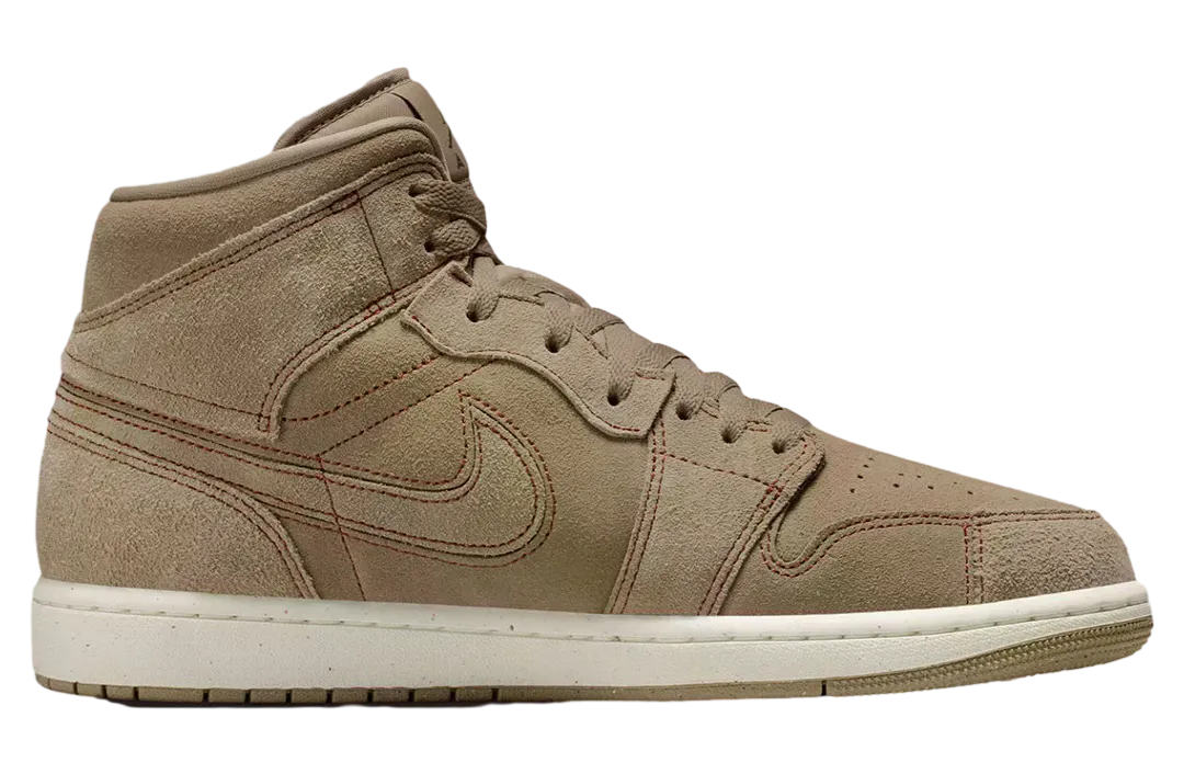 air jordan 1 mid khaki pecan 1