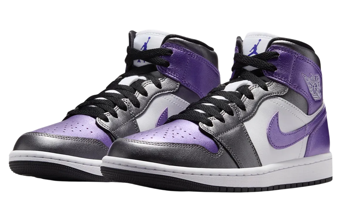 air jordan 1 mid metallic purple 0