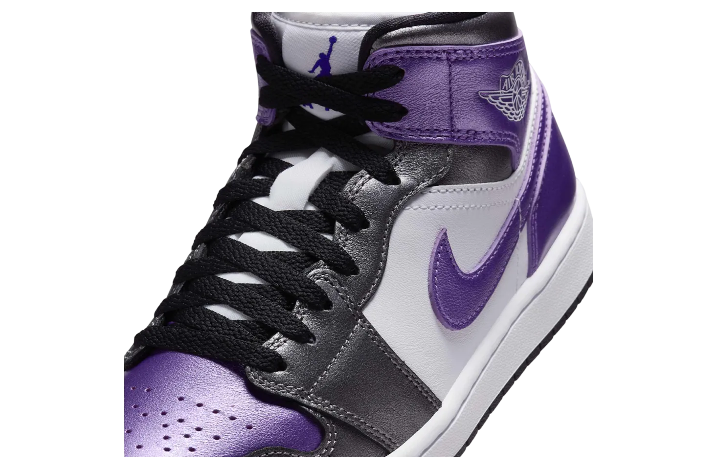 air jordan 1 mid metallic purple 5