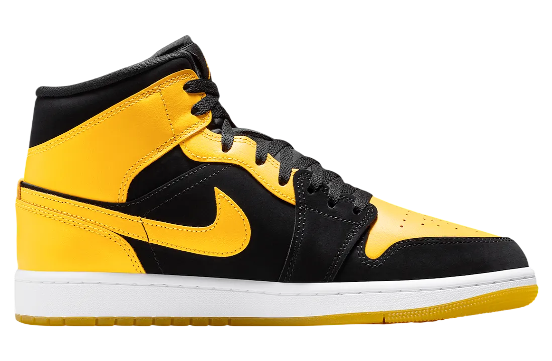 air jordan 1 mid new love black varsity maize 1