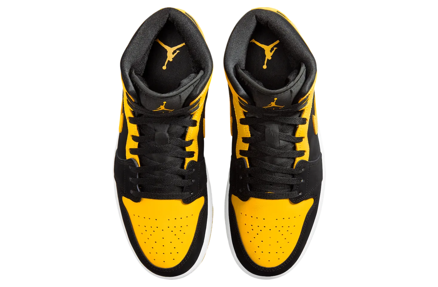 air jordan 1 mid new love black varsity maize 2