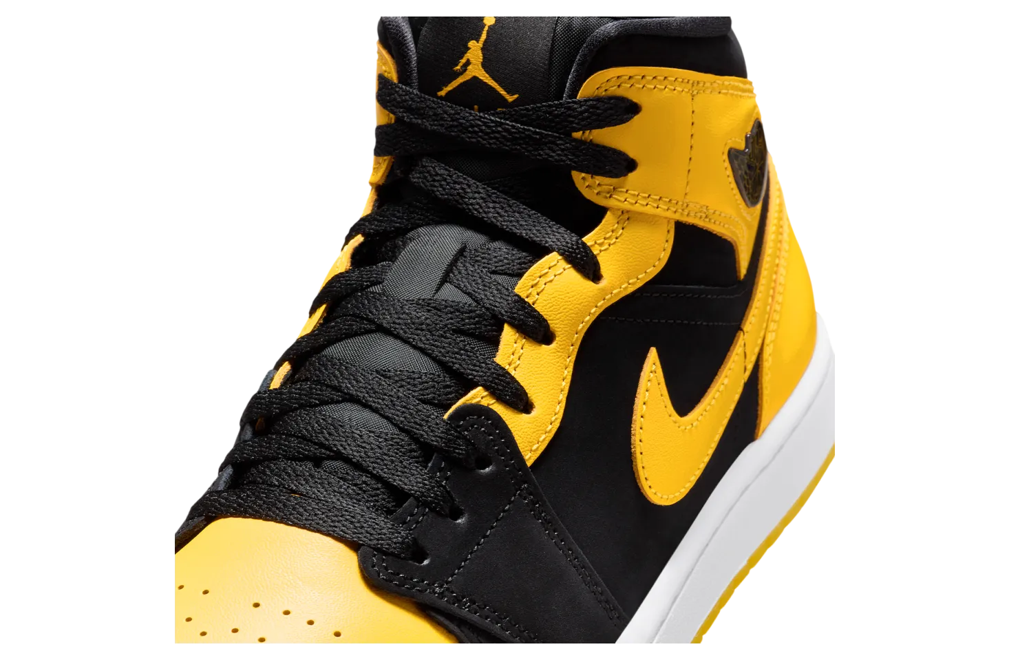 air jordan 1 mid new love black varsity maize 5