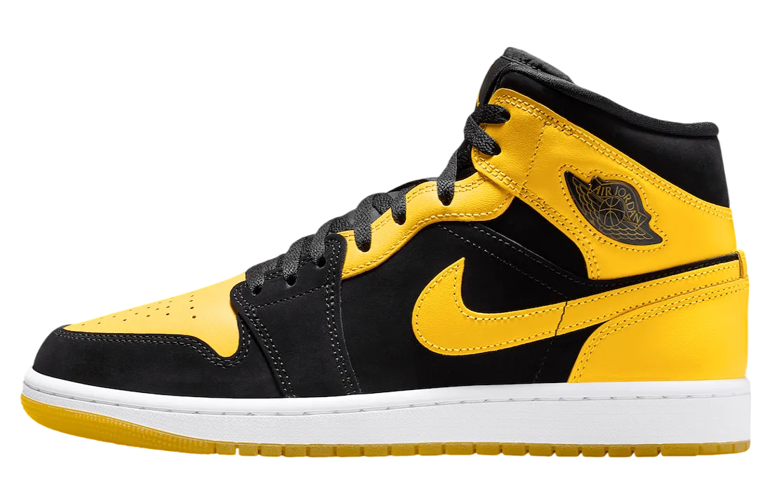 air jordan 1 mid new love black varsity maize