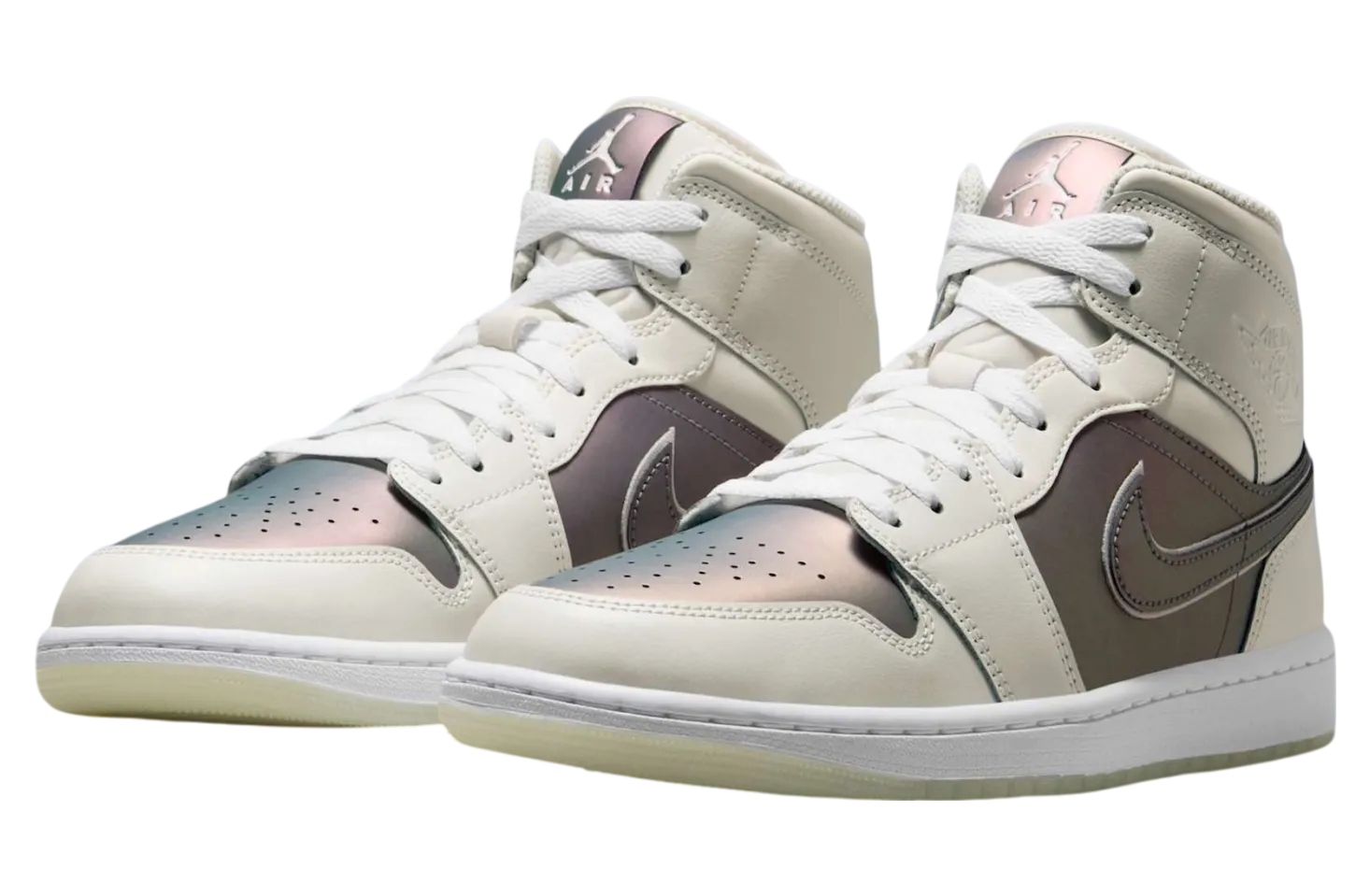 air jordan 1 mid phantom white 1
