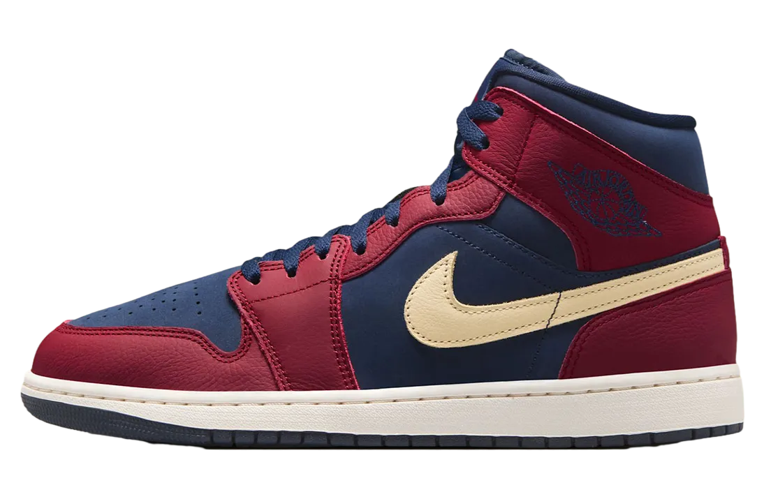 air jordan 1 mid team red obsidian