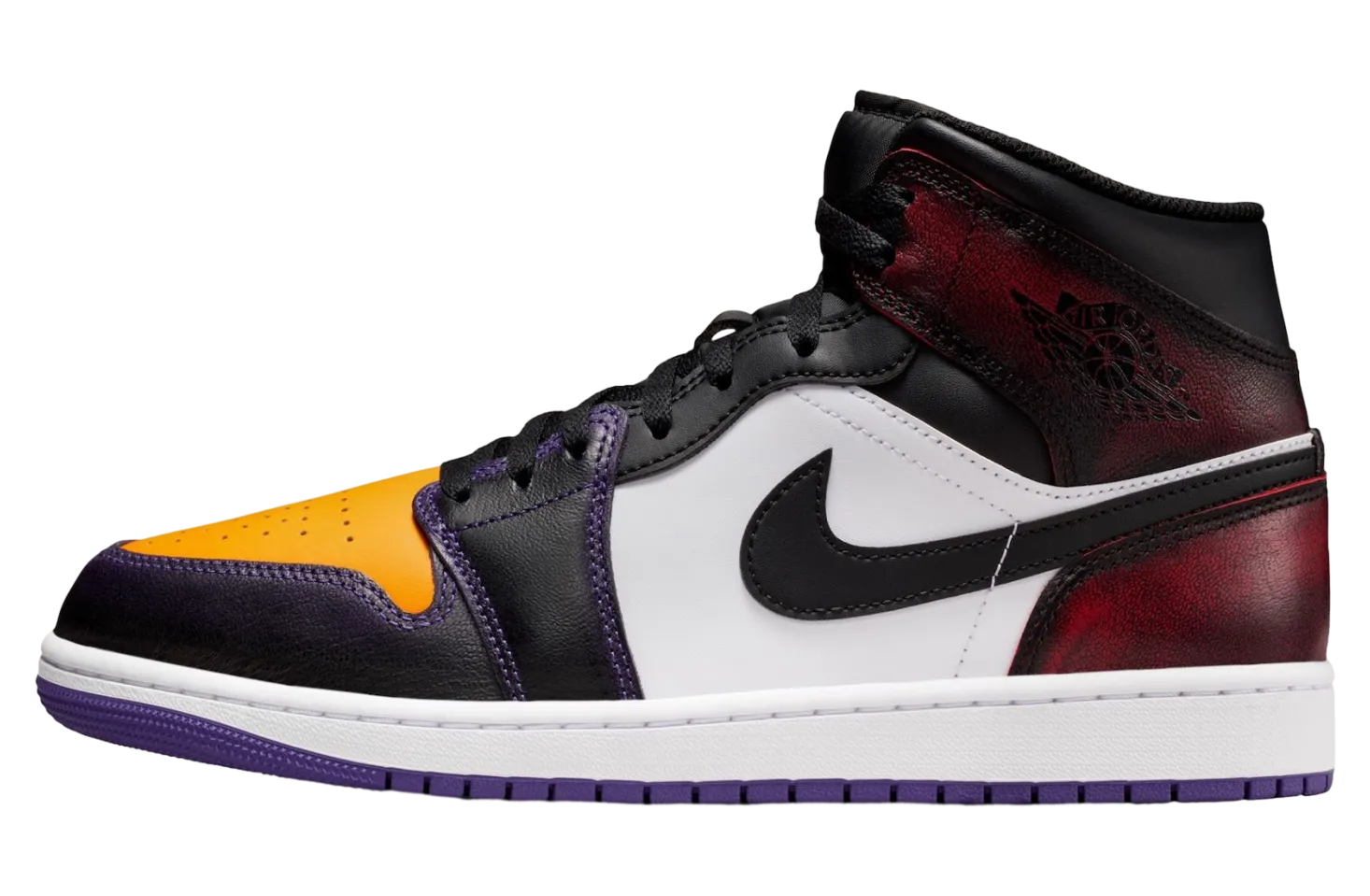 air jordan 1 mid true red court purple