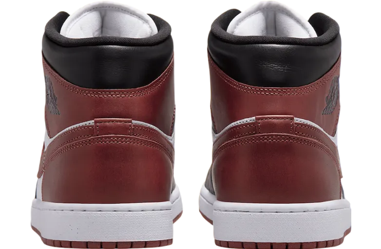 air jordan 1 mid white dark pony 3