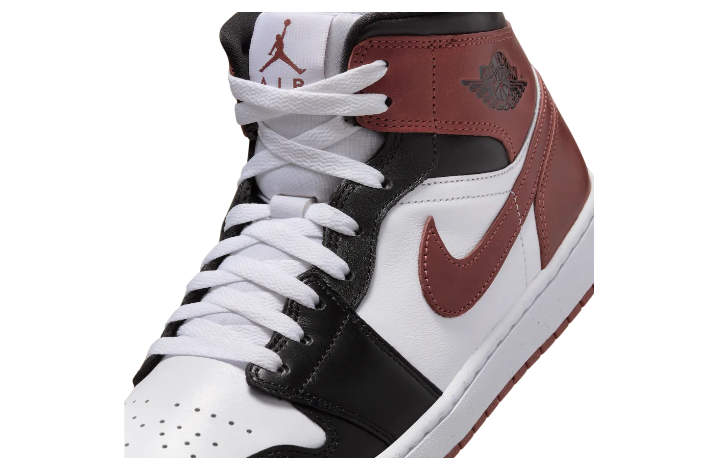 air jordan 1 mid white dark pony 5