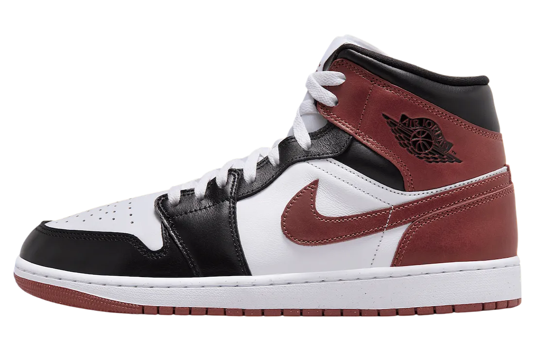 air jordan 1 mid white dark pony
