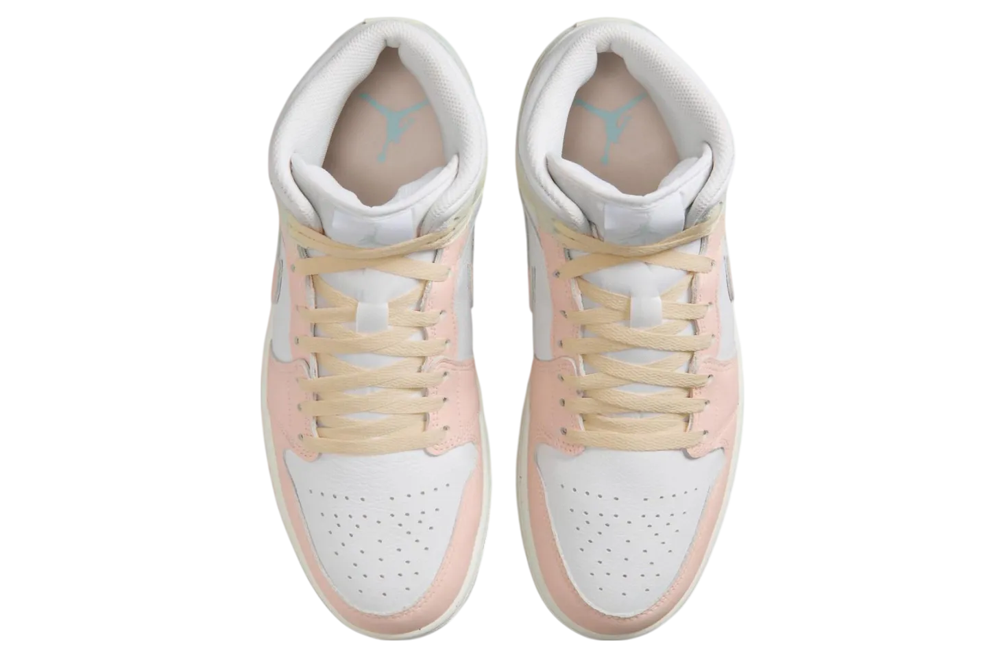 air jordan 1 mid white peach 2