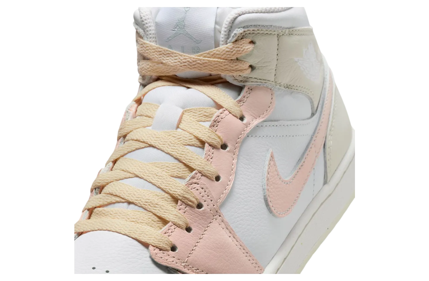 air jordan 1 mid white peach 5