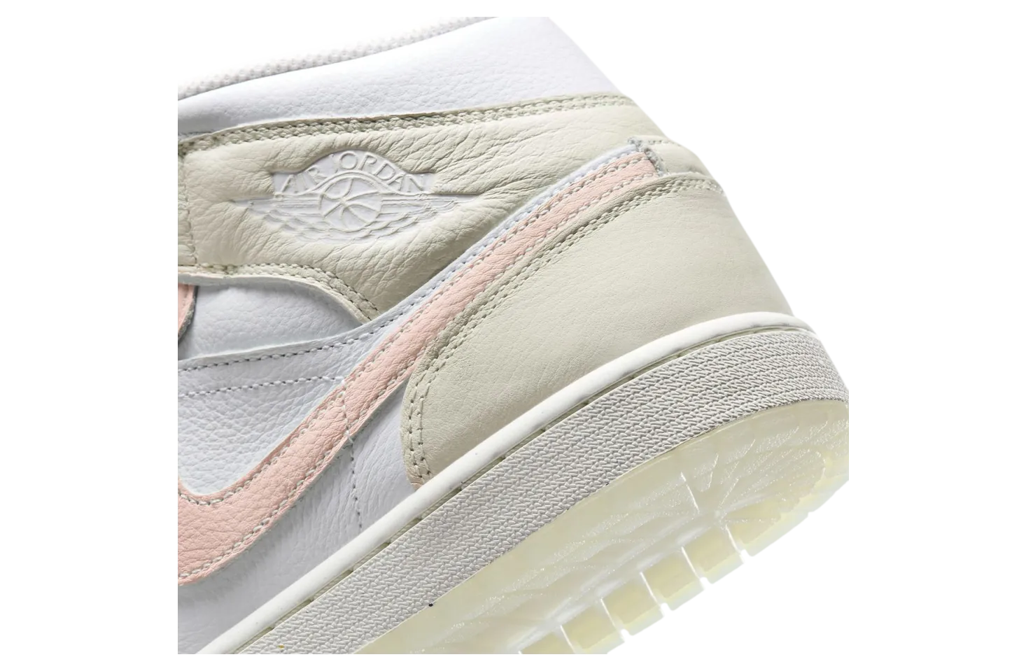 air jordan 1 mid white peach 6