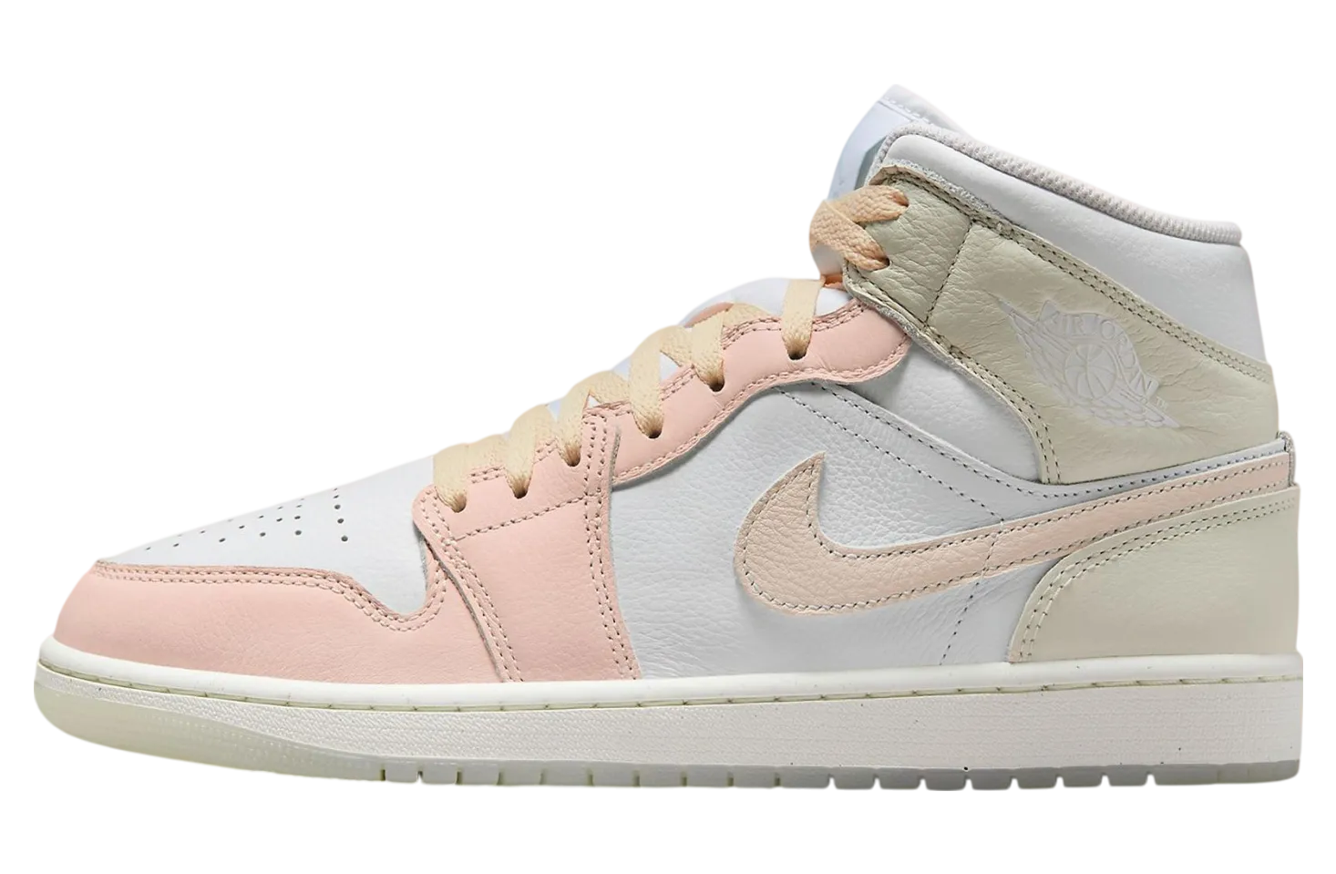 air jordan 1 mid white peach