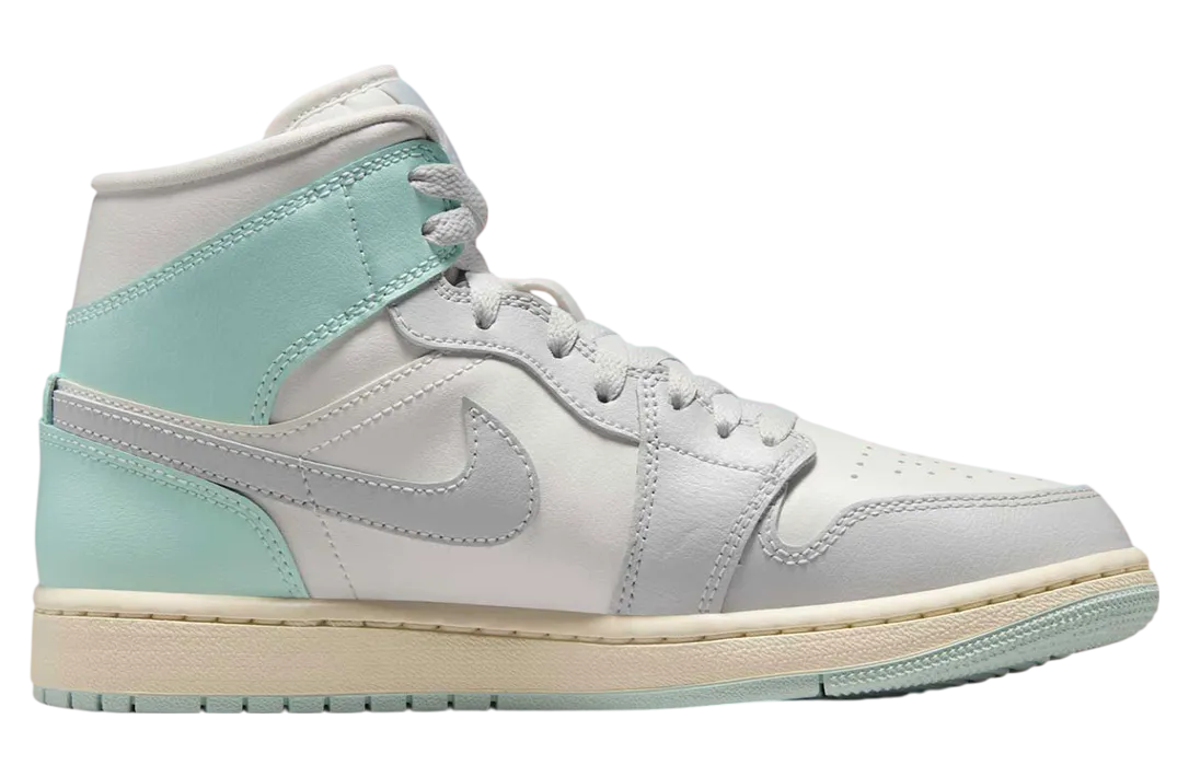 air jordan 1 mid wmns football grey igloo 1