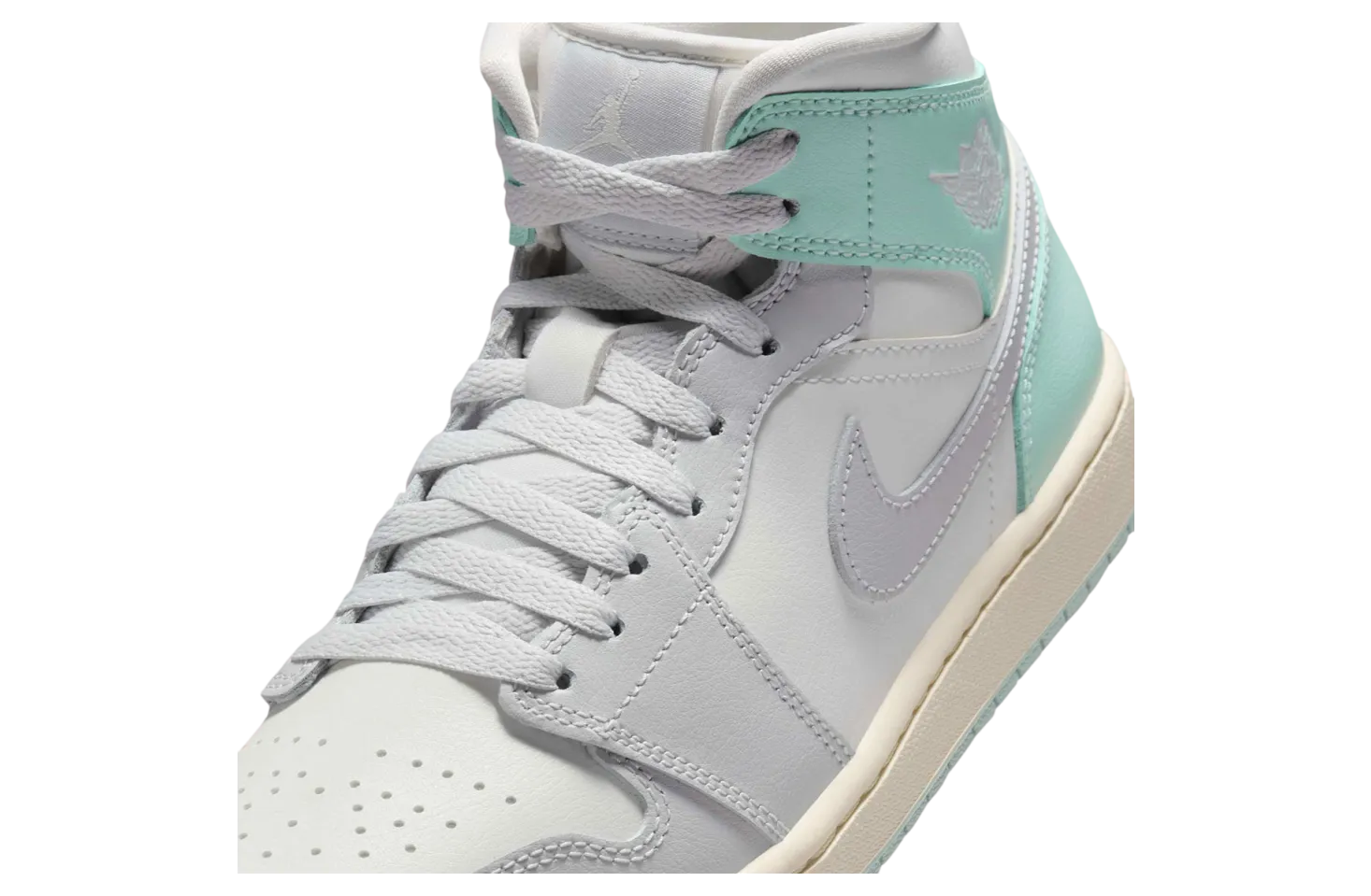 air jordan 1 mid wmns football grey igloo 5