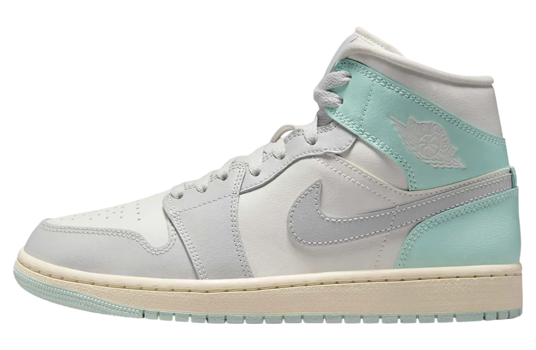 air jordan 1 mid wmns football grey igloo