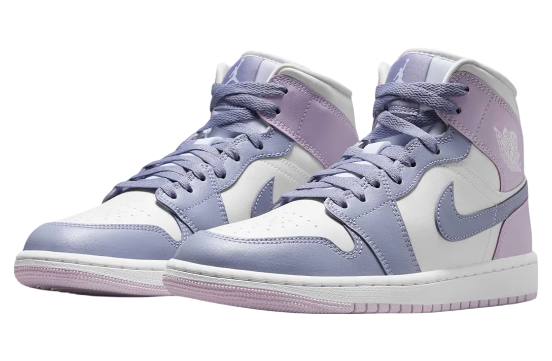 air jordan 1 mid wmns indigo haze doll white 0