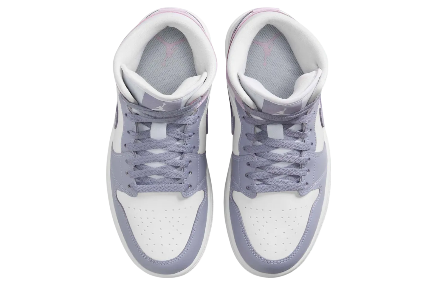 air jordan 1 mid wmns indigo haze doll white 2