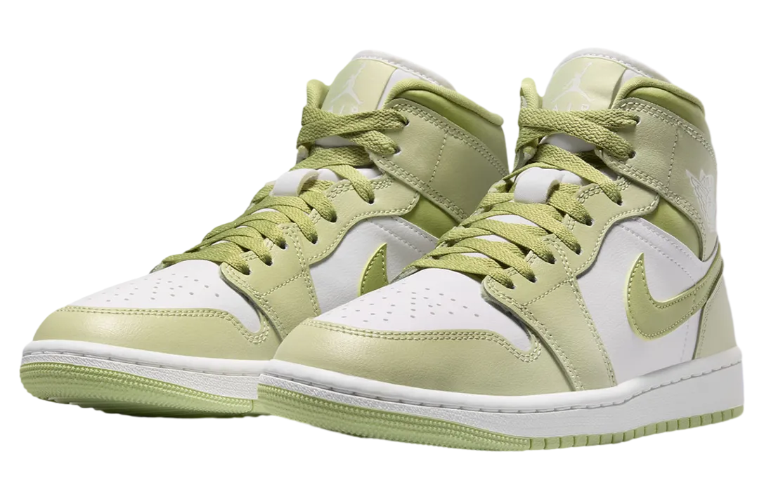 air jordan 1 mid wmns olive aura 0