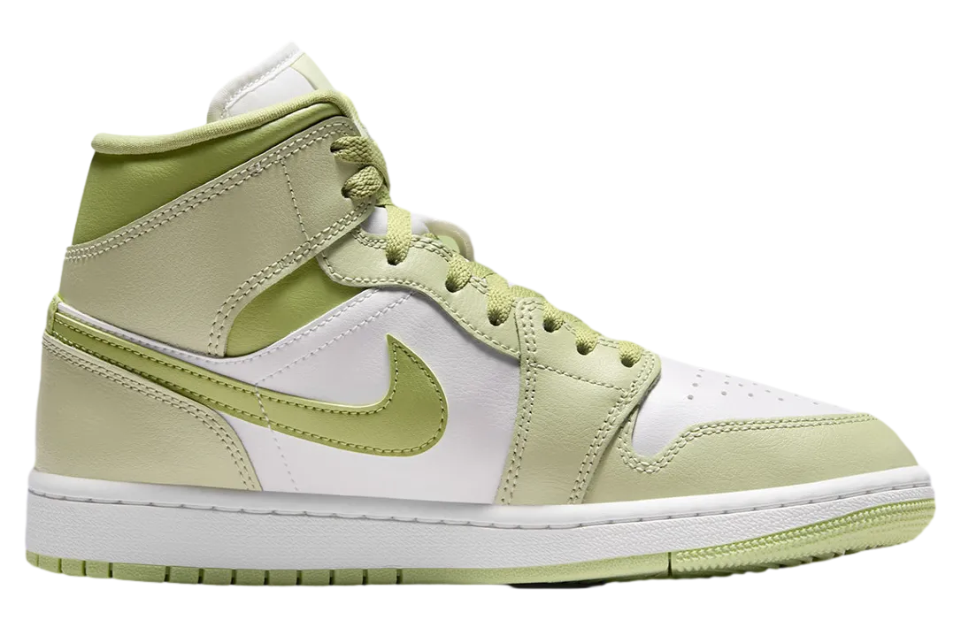air jordan 1 mid wmns olive aura 2