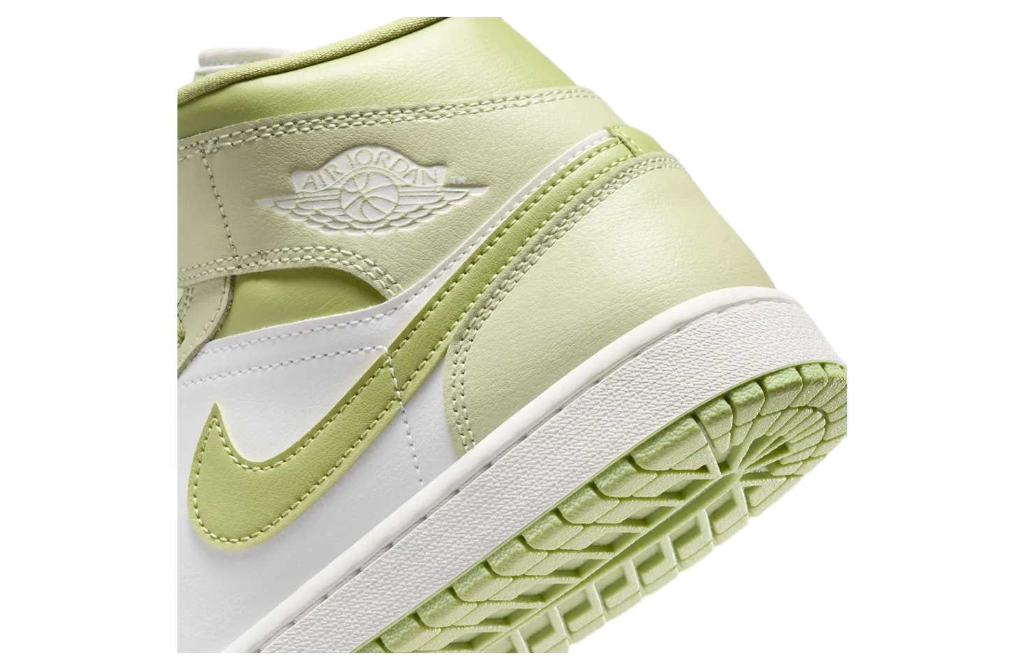 air jordan 1 mid wmns olive aura 6