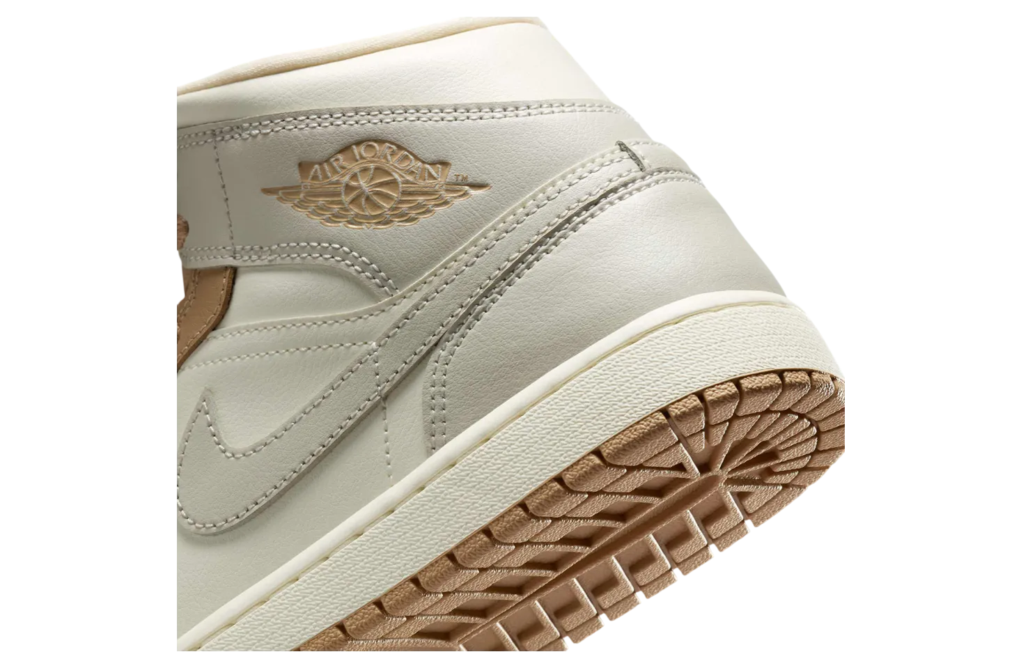 air jordan 1 mid wmns tan toe 5