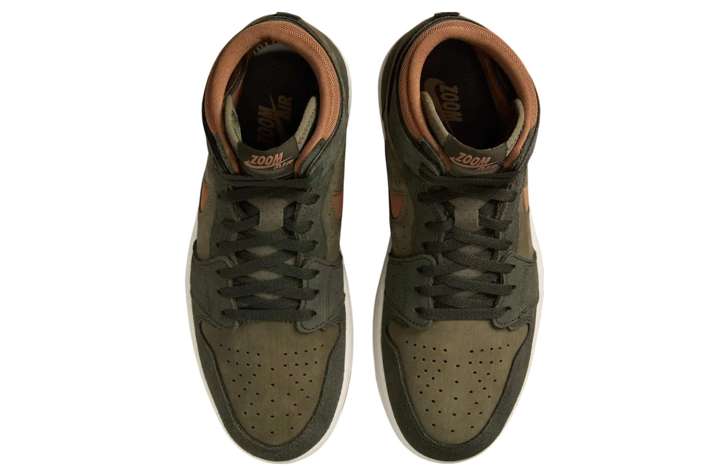 air jordan 1 zoom cmft 2 olive gum 1
