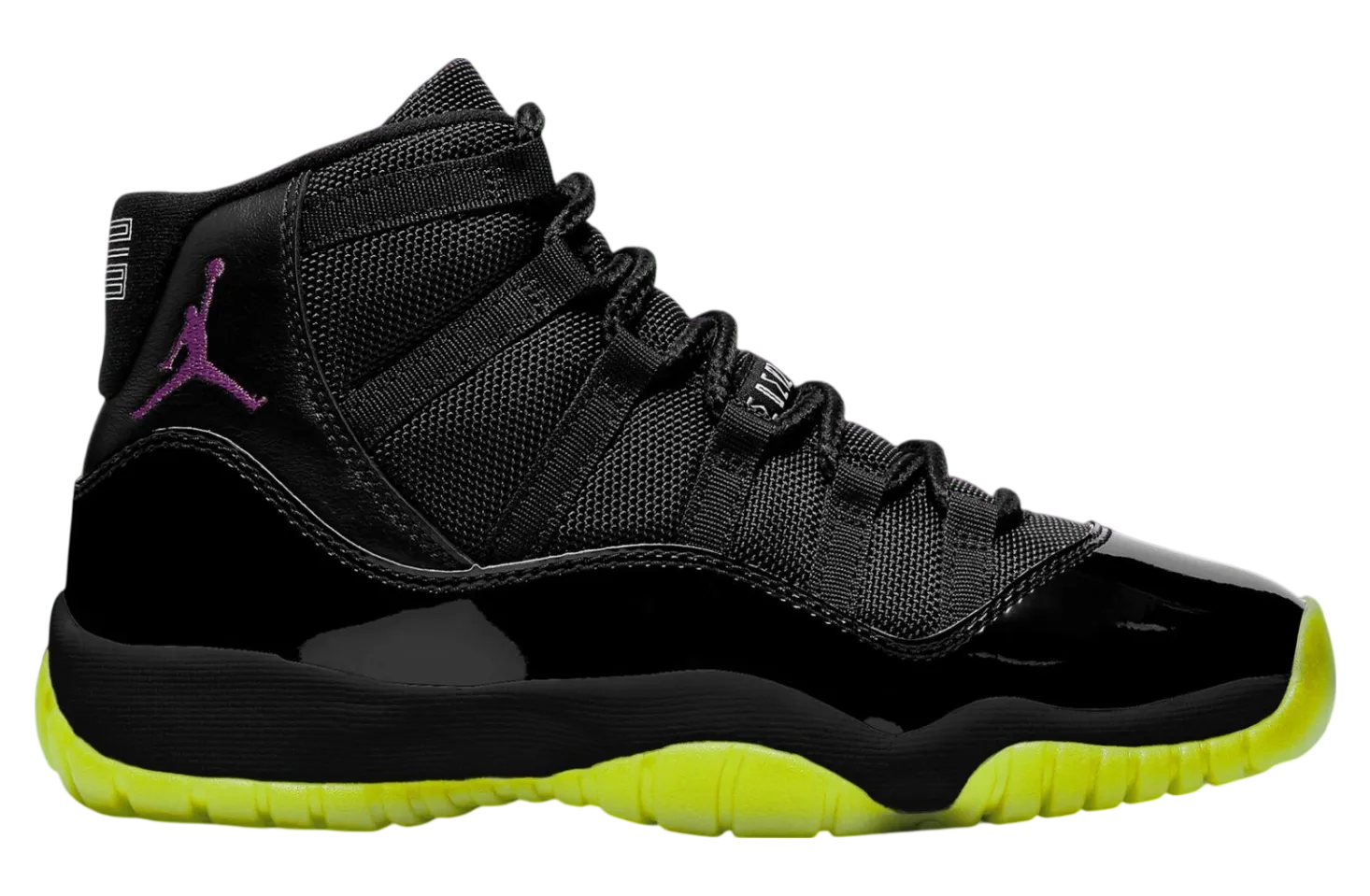 air jordan 11 gs black barely volt 1