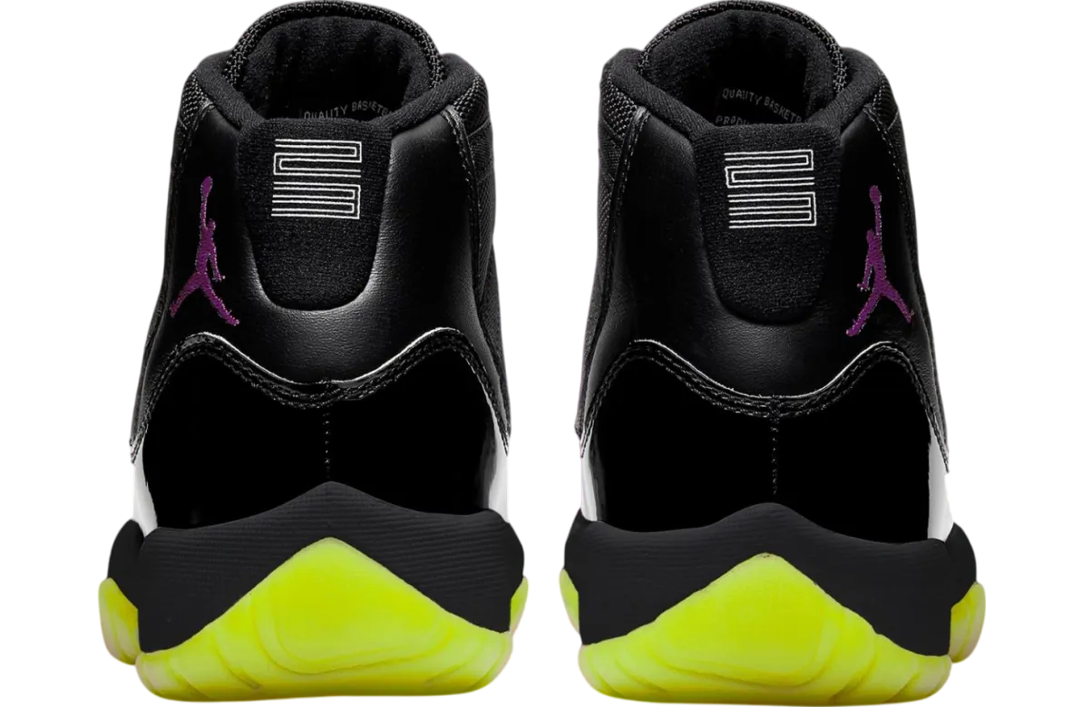 air jordan 11 gs black barely volt 2