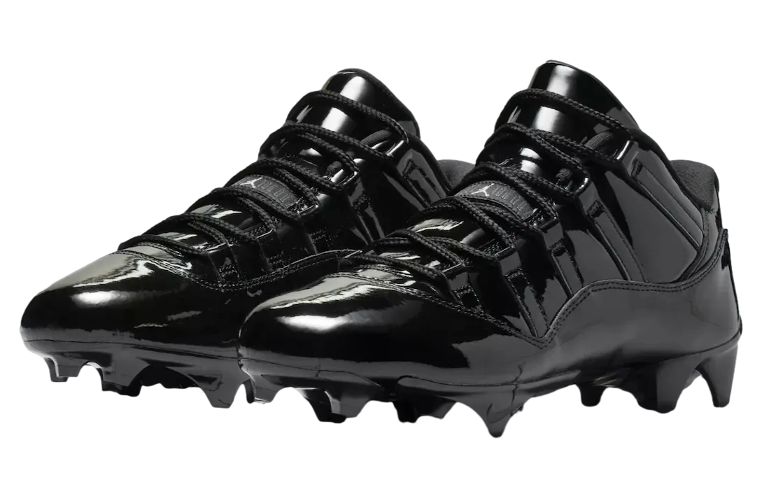 air jordan 11 low td cleat black patent 0